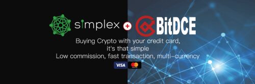BitDCE cooperate with Simplex officially to start cryptocurrency global payment
